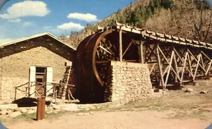 Antigua postal Dowlin Grist Mill Ruidosa Nuevo México 1951 - Imagen 1 de 2