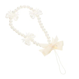 Pearl Smycz telefoniczna Bransoletka Pasek na rękę Śliczne charmsy Bowknot - Zdjęcie 1 z 12