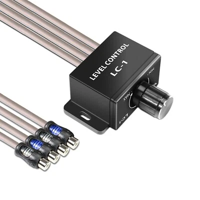 Recoil LC1 RCA Controller for Car Audio Amplifier Bass Boost Volume Knob - Image 1 of 4