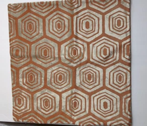 Galbraith & Paul Beige Rost Samt quadratische Kissenbezug 17,5 x 17,5 Polygone - Bild 1 von 7