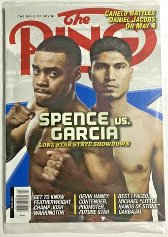 The Ring Magazine ERROL SPENCE  MIKEY GARCIA April 2019 NEW SEALED BAG boxing Cover
