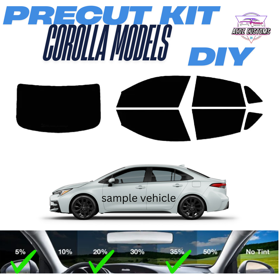 Car Window Tint Shade Choices Precut Window Tint Kit For Toyota