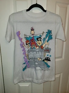 Hanna Barbera Cartoons Vintage T-shirt The Flintstones Sz: Small Made in USA - Picture 1 of 9