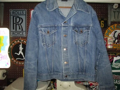 12 Ga ROEBUCKS Vtg 70s 60s Sears Western Wear Trucker jacket Coat hige worn 44 - Image 1 of 4