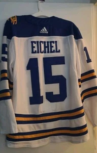 Buffalo Sabres Jack Eichel 2018 Winter Classic Adidas NHL Hockey Jersey Size 50 - Picture 1 of 2