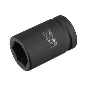 1" Drive by 33mm 6-Point Impact Socket CR-MO 80mm Length Standard Metric Sizes - Picture 1 of 6