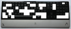 ST144 Replacement single key cap for keyboard Logitech DiNovo Mac Edition - Afbeelding 1 van 2