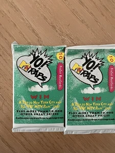 Yo! 1991 Juego MTV Raps Pro -Sellado de fábrica- Tarjetas coleccionables, S paquetes de 10 cartas Ea - Imagen 1 de 2