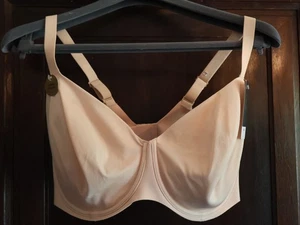 NWT Wacoal 855451 Sleek Standard Underwire Bra UNLINED THIRT BRA NUDE 36g - Picture 1 of 4