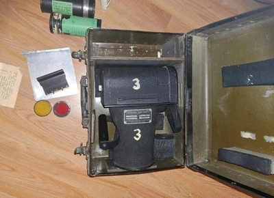 Cámara de avión militar Folmer Graflex de la década de 1940 tipo K20 - como se encuentra - B/O Foto 1 de 4