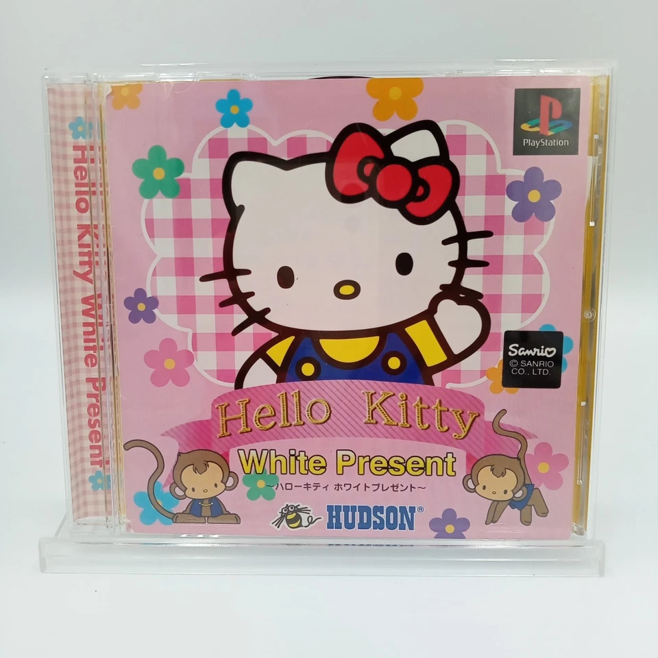 Hello Kitty White Present PS1 PlayStation 1 Original Japanese CIB Complete - Image 1 of 4