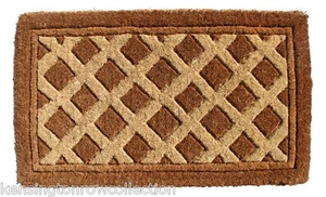 LATTICEWORK EXTRA THICK COIR DOORMAT - 18" X 30" - WELCOME MAT - Picture 1 of 1