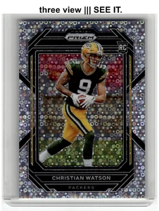 Christian Watson 2022 Panini Prizm RC Rookie No Huddle - Imagen 1 de 6