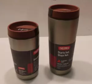 2 x Thermos Stainless Steel Vacuum Insulated Tumbler Travel Cup 350ml & 530ml - Picture 1 of 5