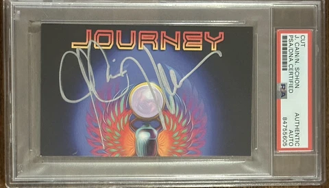 Journey Signed Picture Album PSA DNA COA Neil Schon Jonathan Cain Autographed Cover