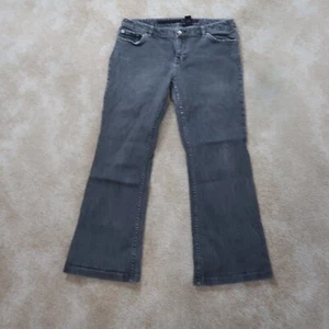 Calvin Klein Flare Jeans Mid Rise Women’s Size 13 gray Denim Pants - Picture 1 of 13