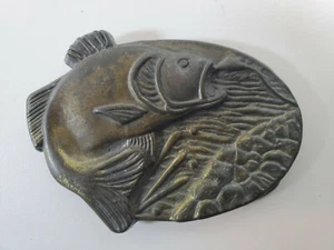 Vintage BCI Gürtelschnalle Fisch Forelle Fischer Gürtelschnalle - Bild 1 von 2
