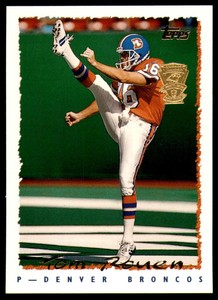 1995 Topps Jaguars & Panthers Inaugural 126 Tom Rouen - Broncos - COLORADO