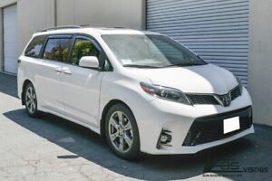 EOS Visors For 11-20 Toyota Sienna JDM IN-CHANNEL Side Window Guard Deflectors