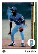 1989 Upper Deck Frank White Kansas City Royals #350