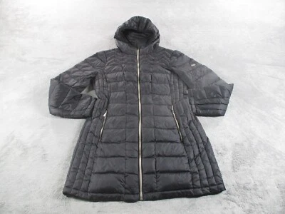Chaqueta Michael Kors Mujer Pequeña Negra Empacable Abajo Parka Puffer Acolchada Con Capucha Foto 1 de 4