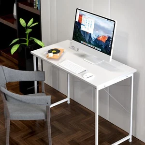 40 Inch Home Office Standing Desk Computer Desk Writing Study Work Table White - Picture 1 of 6