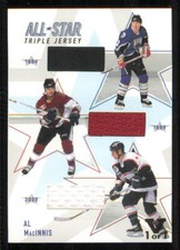 2002-03 BAP Memorabilia All-Star Triple Jerseys #ASTJ13 Al MacInnis 1/1 *#/50