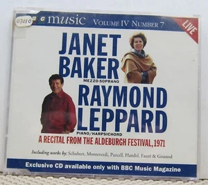 Janet Baker, Raymond Leppard Recital - BBC Music Magazine Vol IV No 7 CD 1996 - Picture 1 of 3