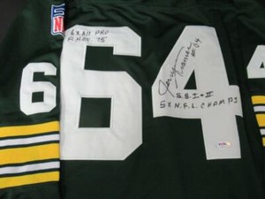 jerry kramer autographed jersey