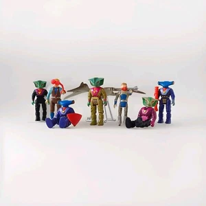 Lot Jouets Dino Riders 1987 CollectionVintage TYCO Pterodactyl & 7 Personnages - Foto 1 di 6