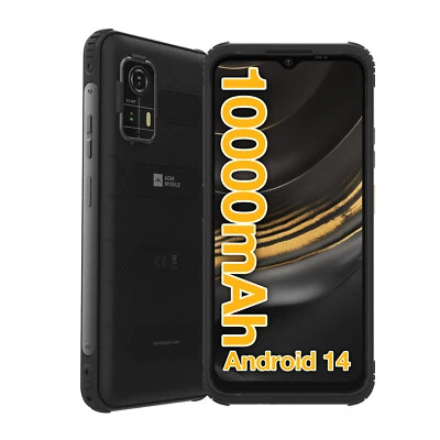 AGM H Max Rugged Smartphone 10000mAh Android14 8GB+256GB 6.56'' Dual SIM NFC - Image 1 of 4