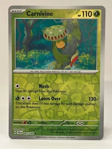 Carnivine 007/142 Reverse Holo - Pokemon TCG Stellar Crown - Near Mint - Picture 1 of 2