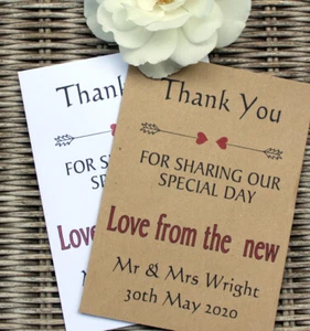 10 Bespoke Printed Lottery Ticket Envelope For Wedding Favours Birthdays etc - Picture 1 of 5