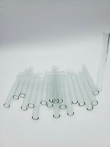 4" Long (20 ) Pcs Glass Pyrex Blowing Tubes 10mm OD 8mm ID Tubing 1mm Thick Wall - Picture 1 of 3