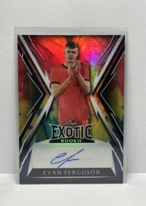 2023 Leaf Exotic Rookies Evan Ferguson Auto 1/1 Brighton Ireland Rare Parrot 🔥 - Picture 1 of 3