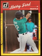 2023 Donruss Yellow Harry Ford #255 Retro Parallel Seattle Mariners Rare Yellow!