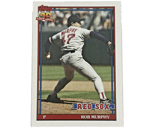 1991 Topps Baseball Card Rob Murphy Boston Red Sox #542
