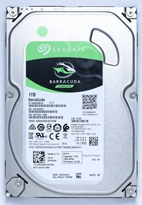 Seagate Barracuda 1000GB SATA Desktop HDD Model ST1000DM010 P/N 2EP102-500 - Image 1 of 2