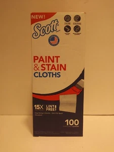 Scott Paint Stain Tücher 100 Einwegtücher Fusselfrei Neu Kostenloser Versand - Bild 1 von 6