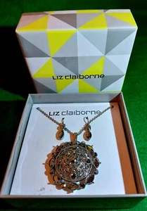Liz Claiborne Necklace and Earrings Set ♡New♡ - Picture 1 of 9
