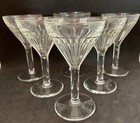 Belle série 6 VERRES APERITIF anciens BAR BISTROT verre épais bulles cannelures