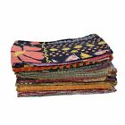 Wholesale Lot 5 Pc Reversible Vintage kantha Quilt Throw Handmade Blanket