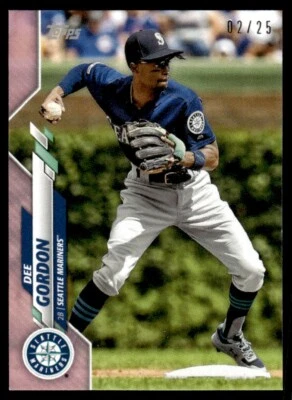 2020 TOPPS MINI PINK /25 Dee Gordon Seattle Mariners #439 - Image 1 of 2