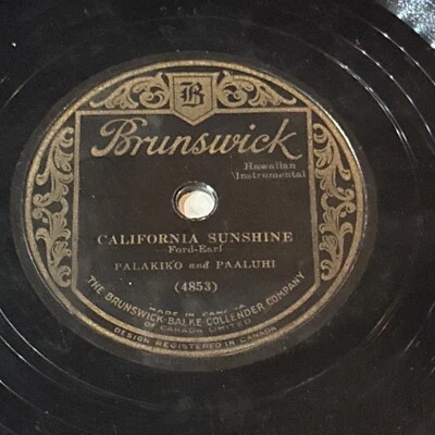Palakiko and Paaluhi – California Sunshine / It Happened In Monterey Brunswick - Image 1 of 4
