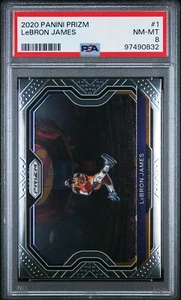 2020 PANINI PRIZM #1 LEBRON JAMES PSA 8 - Bild 1 von 2