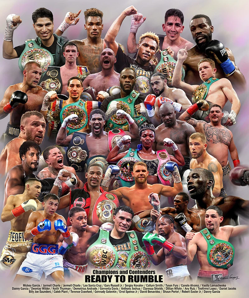 Ready to Rumble, Wishum Gregory Art, Wall Print Poster  20" x 16"     009 - Image 1 of 1