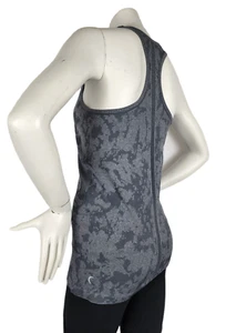 ZYIA Active Gray Splash Racer Seamless Tank Top Size Large - Picture 1 of 7