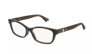 Gucci GG0635O 005 Havana Square Women's Eyeglasses. - Picture 1 of 3
