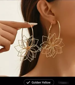 1 Pair New Style Temperament Versatile Flower-shaped Ear Cuffs - Picture 1 of 4