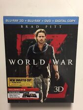 World War Z (Blu-ray/DVD, 2013, 3-Disc Set, Unrated, 3D) NEW w/slipcover Target